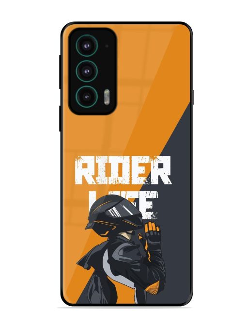 Ride Never Ends Glossy Soft Edge Case for Motorola Moto Edge 20