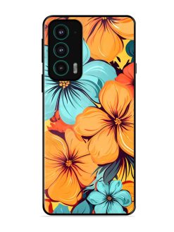 Tropical Bloom Glossy Soft Edge Case for Motorola Moto Edge 20