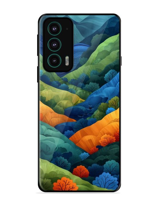 Serene Summits Glossy Soft Edge Case for Motorola Moto Edge 20