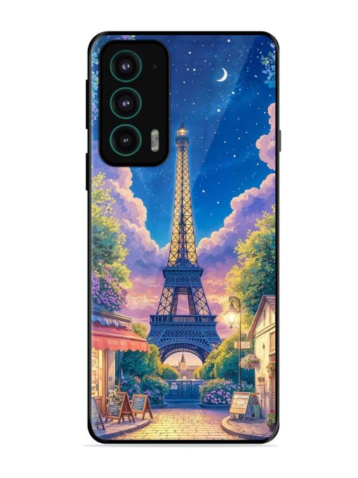 Twilight In Paris Glossy Soft Edge Case for Motorola Moto Edge 20 Chachhi