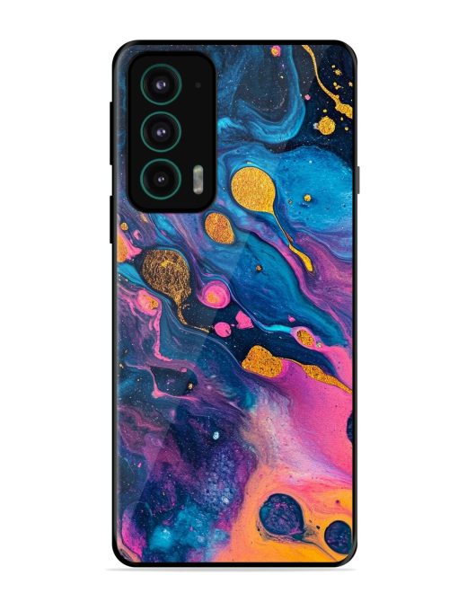 Cosmic Swirl Glossy Soft Edge Case for Motorola Moto Edge 20