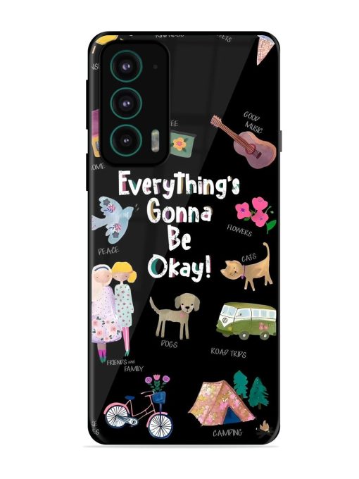 Everything'S Gonna Be Okay Glossy Soft Edge Case for Motorola Moto Edge 20