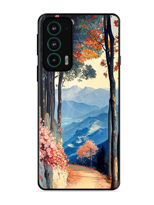 Mountainside Serenity Glossy Soft Edge Case for Motorola Moto Edge 20 Chachhi