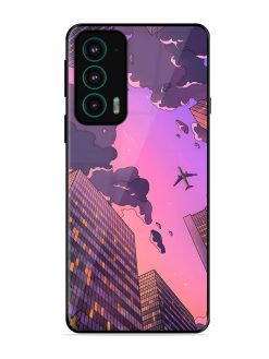 Urban Twilight Glossy Soft Edge Case for Motorola Moto Edge 20