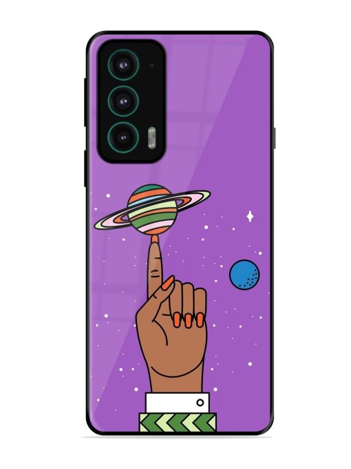 Spinning The Universe Glossy Soft Edge Case for Motorola Moto Edge 20