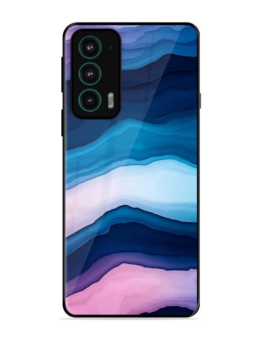 Oceanic Layers Glossy Soft Edge Case for Motorola Moto Edge 20