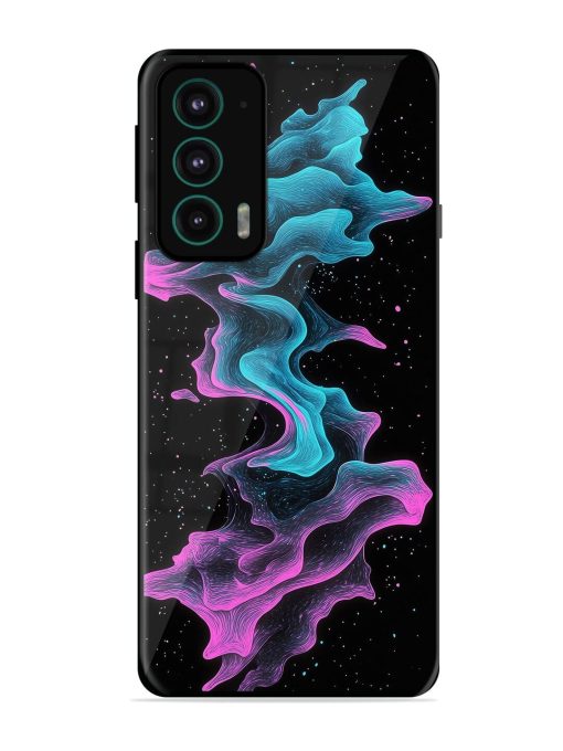 Cosmic Currents Glossy Soft Edge Case for Motorola Moto Edge 20 Chachhi