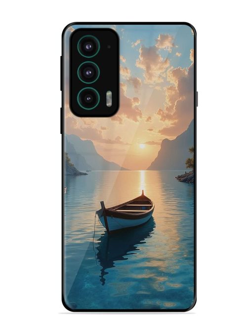 Serene Sunset Glossy Soft Edge Case for Motorola Moto Edge 20