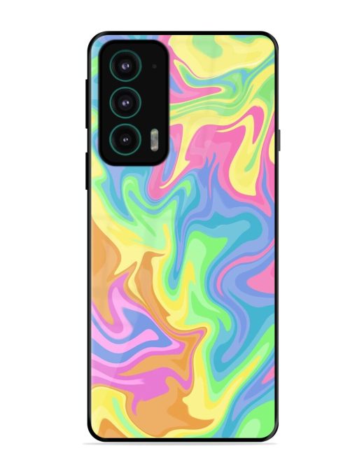 Whimsical Swirl Glossy Soft Edge Case for Motorola Moto Edge 20 Chachhi