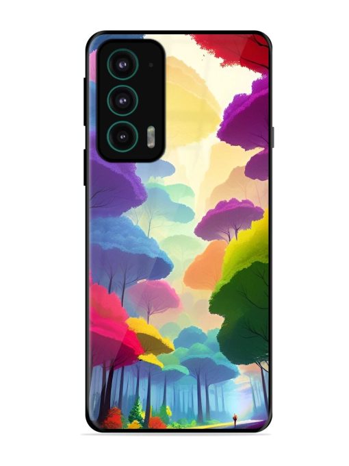 Rainbow Road Glossy Soft Edge Case for Motorola Moto Edge 20