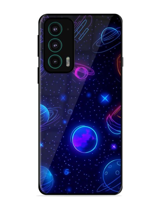 Neon Cosmos Glossy Soft Edge Case for Motorola Moto Edge 20