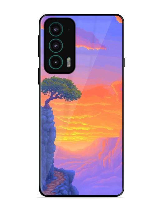 Cliffside Solitude Glossy Soft Edge Case for Motorola Moto Edge 20