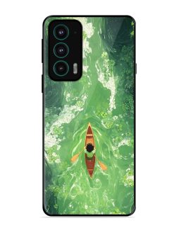 Solitude On The River Glossy Soft Edge Case for Motorola Moto Edge 20