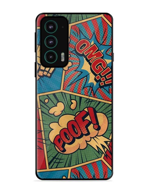 Comic Book Chaos Glossy Soft Edge Case for Motorola Moto Edge 20