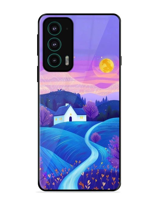 Moonlit Meadow Glossy Soft Edge Case for Motorola Moto Edge 20 Chachhi