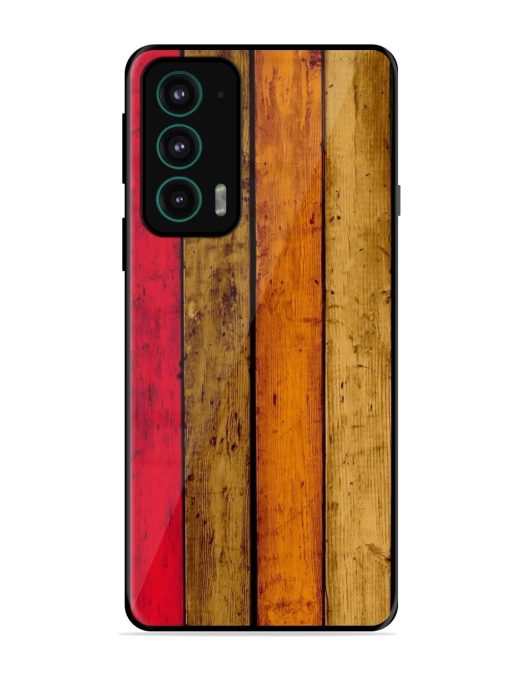 Colorful Woodgrain Glossy Soft Edge Case for Motorola Moto Edge 20