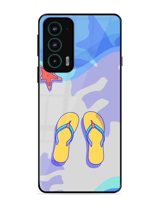 Sandy Toes And Salty Seas Glossy Soft Edge Case for Motorola Moto Edge 20