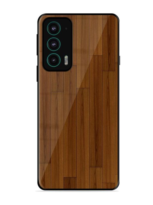 Warm Woodgrain Glossy Soft Edge Case for Motorola Moto Edge 20 Chachhi