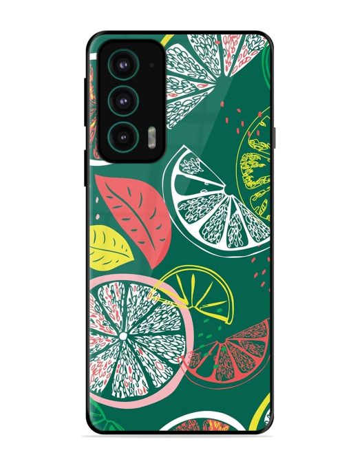 Citrus Symphony Glossy Soft Edge Case for Motorola Moto Edge 20 Chachhi