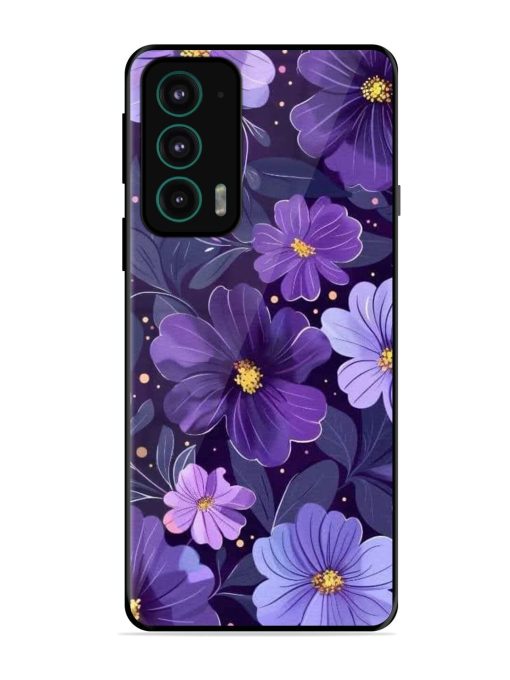 Purple Paradise Glossy Soft Edge Case for Motorola Moto Edge 20