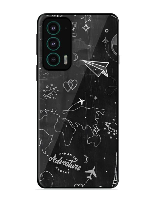 Wanderlust Sketchbook Glossy Soft Edge Case for Motorola Moto Edge 20 Chachhi