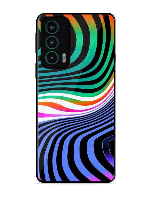 Psychedelic Waves Glossy Soft Edge Case for Motorola Moto Edge 20