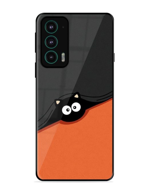 Peek-A-Boo Kitty Glossy Soft Edge Case for Motorola Moto Edge 20 Chachhi