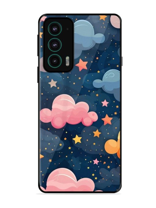 Twinkling Dreams Glossy Soft Edge Case for Motorola Moto Edge 20