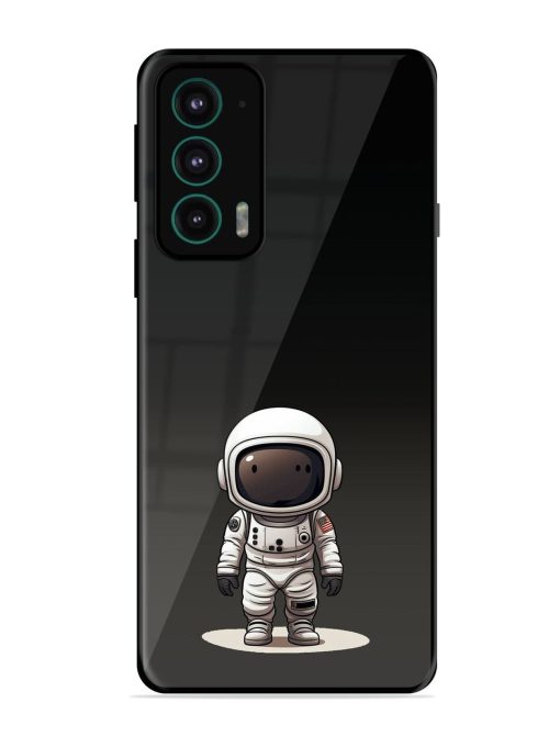 Neon Astronaut Glossy Soft Edge Case for Motorola Moto Edge 20