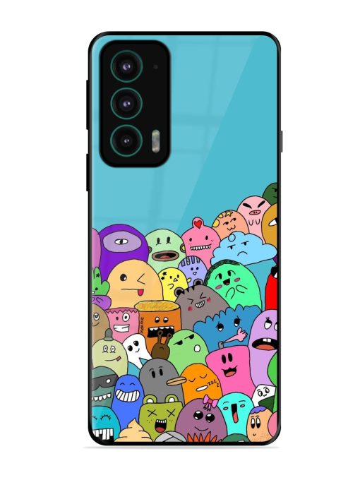 Monster Mash Glossy Soft Edge Case for Motorola Moto Edge 20 Chachhi