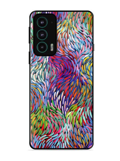 Vibrant Waves Glossy Soft Edge Case for Motorola Moto Edge 20 Chachhi