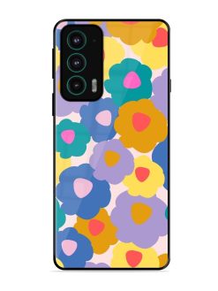 Flower Power Glossy Soft Edge Case for Motorola Moto Edge 20