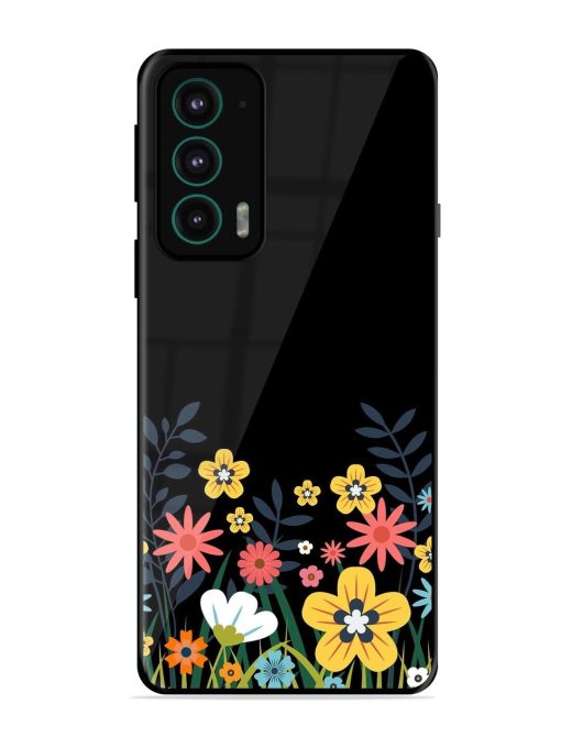 Floral Night Sky Glossy Soft Edge Case for Motorola Moto Edge 20 Chachhi