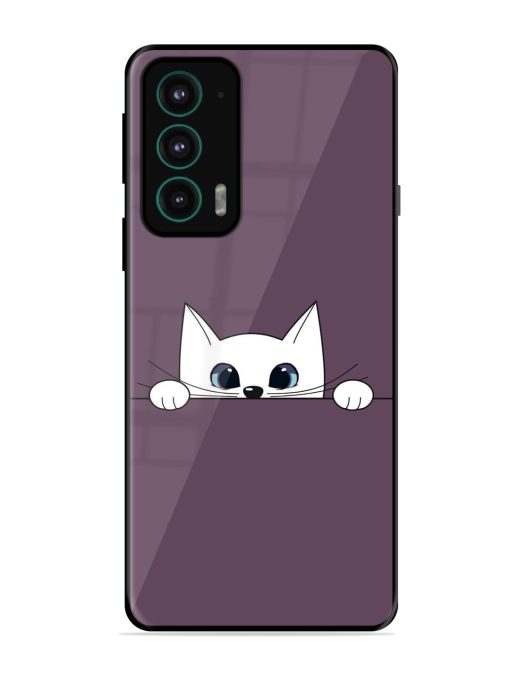 Peek-A-Boo Kitty Glossy Soft Edge Case for Motorola Moto Edge 20 Chachhi