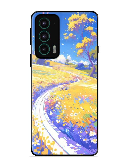 Vibrant Spring Meadow Glossy Soft Edge Case for Motorola Moto Edge 20 Chachhi