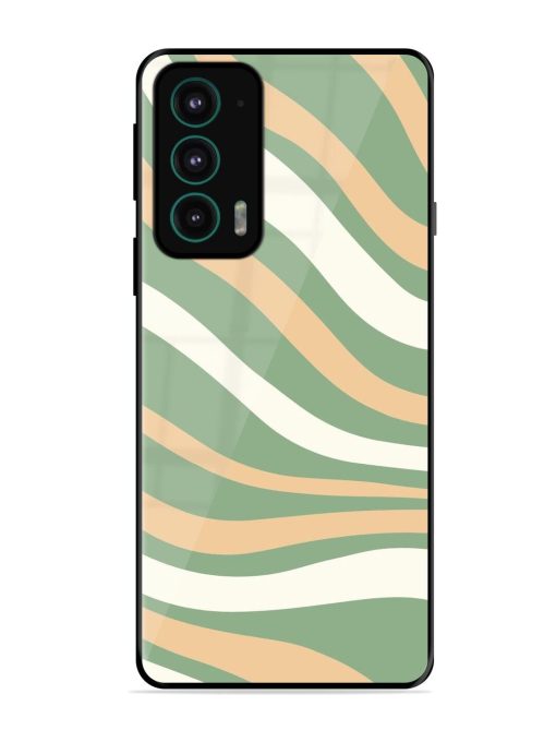 Wavy Pastel Paradise Glossy Soft Edge Case for Motorola Moto Edge 20