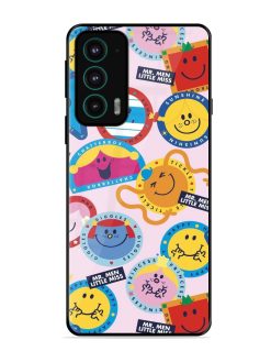 Whimsical Mr. Men & Little Miss Glossy Soft Edge Case for Motorola Moto Edge 20