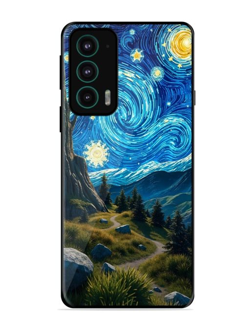 Starry Night In The Shire Glossy Soft Edge Case for Motorola Moto Edge 20