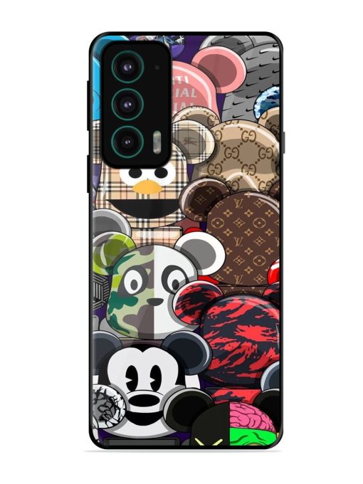 Streetwear Bearbrick Extravaganza Glossy Soft Edge Case for Motorola Moto Edge 20