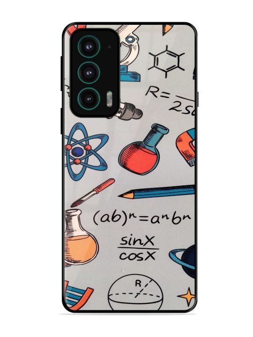 Science Doodle Delight Glossy Soft Edge Case for Motorola Moto Edge 20 Chachhi