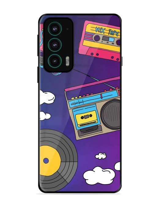 Retro Vibes Glossy Soft Edge Case for Motorola Moto Edge 20 Chachhi