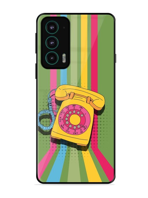 Retro Dialer Glossy Soft Edge Case for Motorola Moto Edge 20 Chachhi