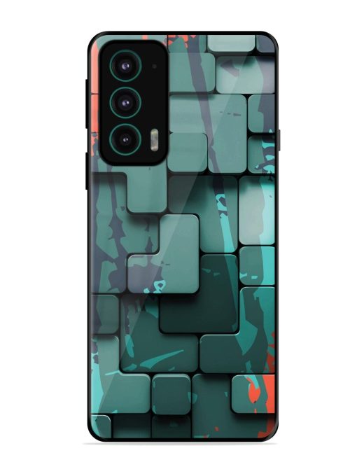 Abstract Geometric Mosaic Glossy Soft Edge Case for Motorola Moto Edge 20 Chachhi