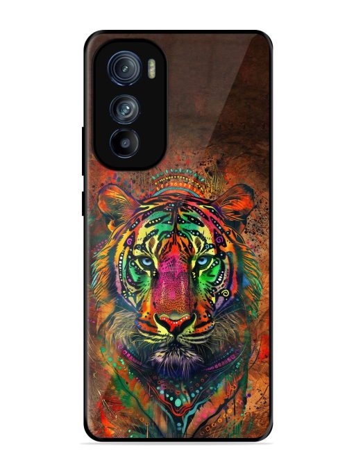 Cosmic Tiger Glossy Soft Edge Case for Motorola Moto Edge 30 Chachhi