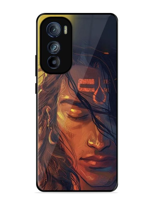 Tranquil Shiva Glossy Soft Edge Case for Motorola Moto Edge 30 Chachhi