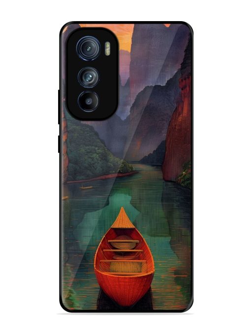 Serene Passage Glossy Soft Edge Case for Motorola Moto Edge 30 Chachhi