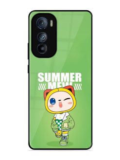 Purrfect Summer Glossy Soft Edge Case for Motorola Moto Edge 30