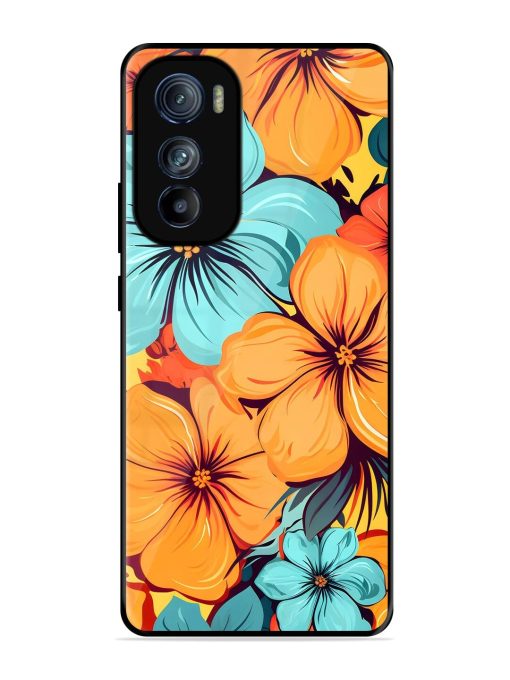 Tropical Bloom Glossy Soft Edge Case for Motorola Moto Edge 30 Chachhi