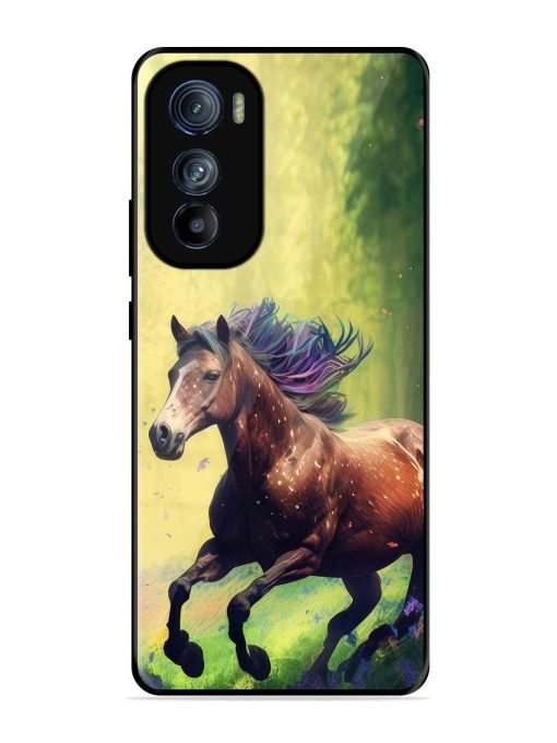 Enchanted Gallop Glossy Soft Edge Case for Motorola Moto Edge 30 Chachhi