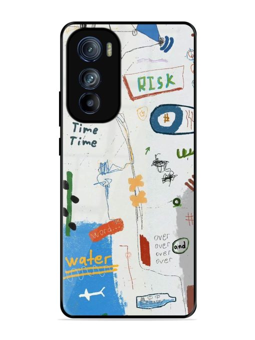 Mind Map Madness Glossy Soft Edge Case for Motorola Moto Edge 30 Chachhi